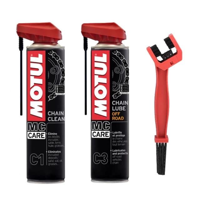 MOTUL - Set C1 / C3, curatare si ungere spray lant OFFROAD