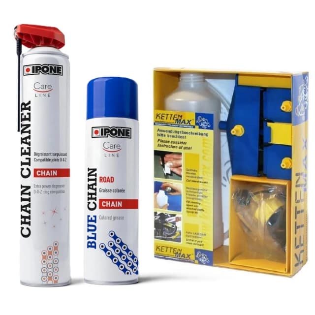 KETTENMAX / IPONE - Kit curatare + ungere lant, varianta  ROAD [ALBASTRU]
