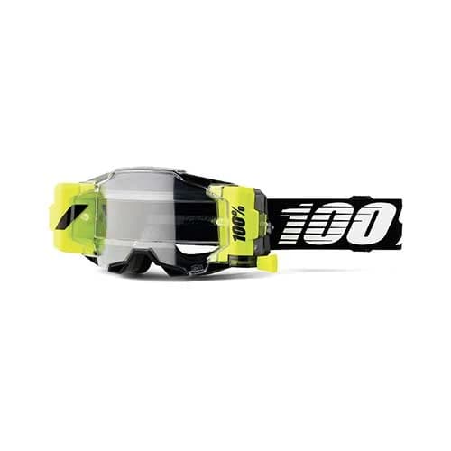 100% ARMEGA Forecast Goggle Black Clear Lens