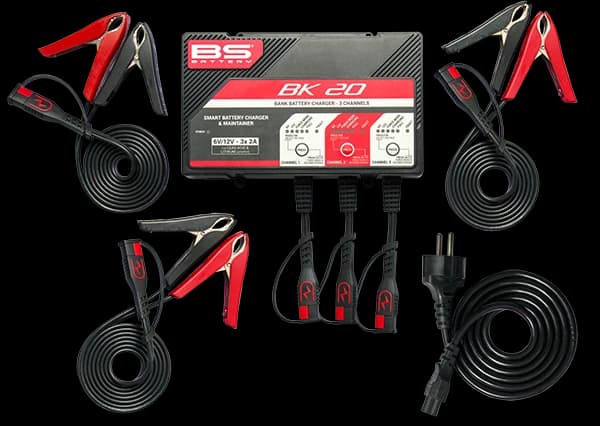BS BATTERY BK20 Incarcator Baterie Smart 6V/12V 3x2A