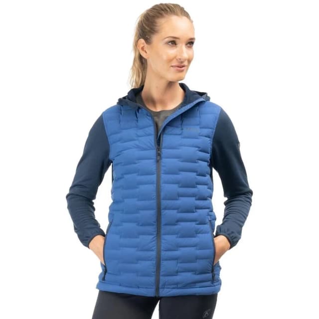 Klim Luna Stretch Down Hybrid Hoodie Mazarine Blue - Dress Blues