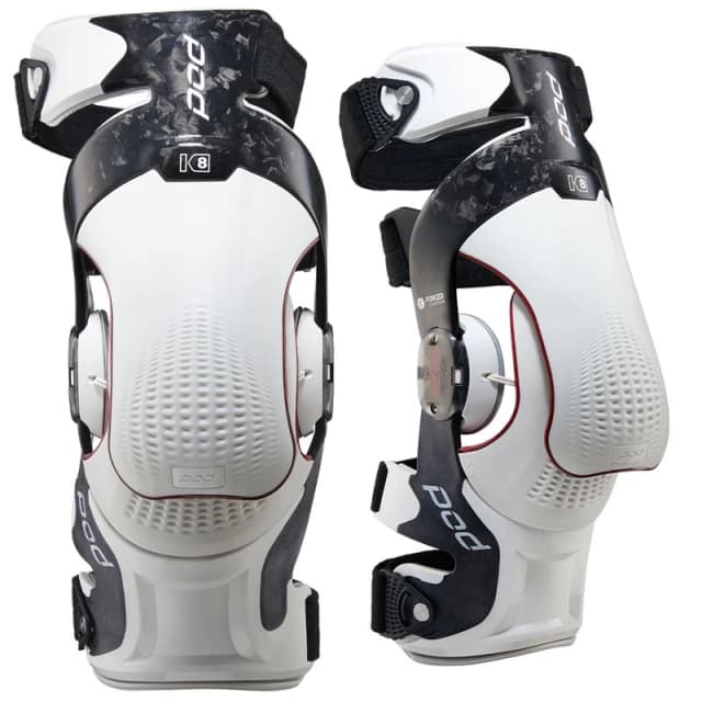 POD K8 3.0 Knee Brace Carbon - Carbon/White