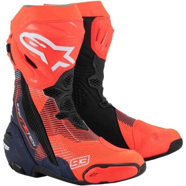 ALPINESTARS SUPERTECH R VENTED MM93 REPLICA Rosu fluo/Albastru/Negru